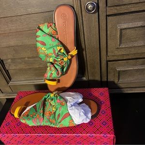 Tory Burch Selby Scarf Sandal Sz 10